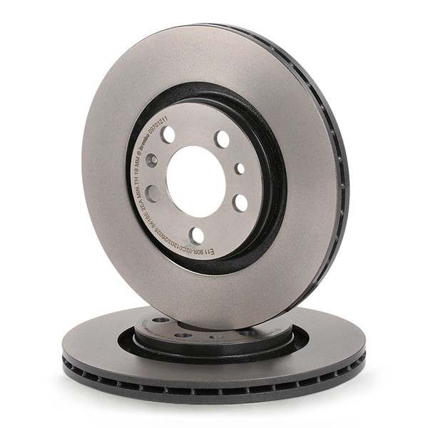 Disco do freio dianteiro 09701211 Brembo