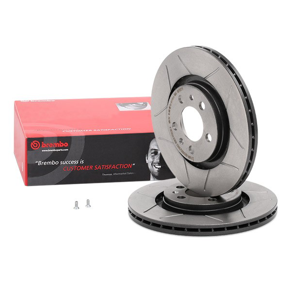 Disco do freio dianteiro 09701275 Brembo