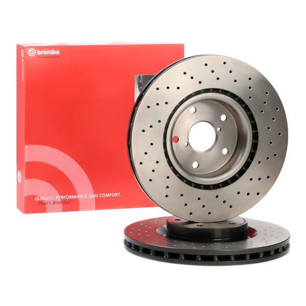 Disco do freio dianteiro Brembo 0978122X