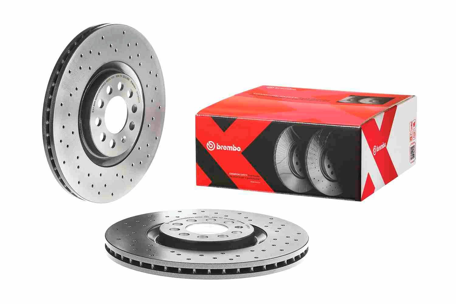Compre 0978801X Brembo Disco do freio dianteiro