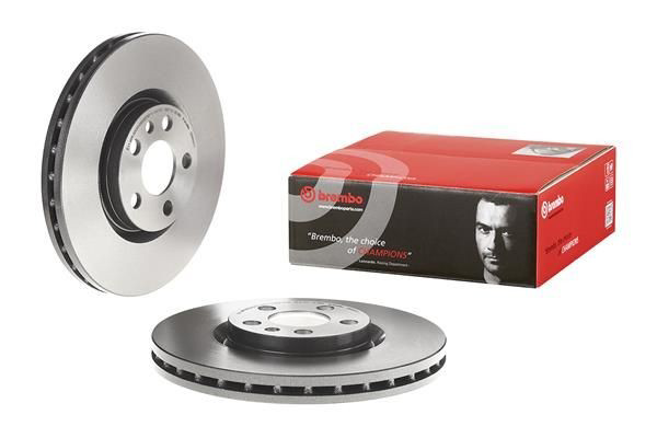 Disco do freio dianteiro Brembo 09800311