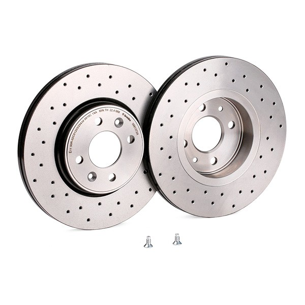 Disco do freio dianteiro 0981372X Brembo