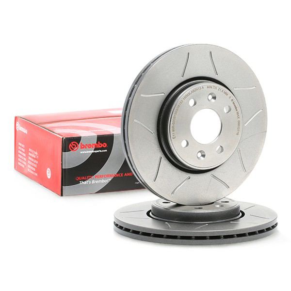 Disco do freio dianteiro 09813776 Brembo