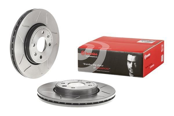 Disco do freio dianteiro Brembo 09813776