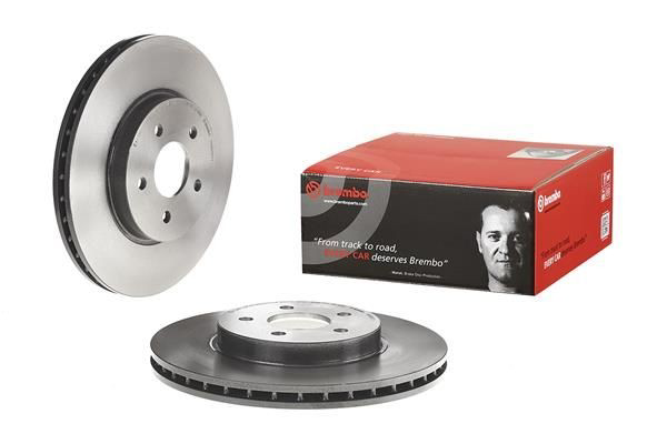Disco do freio dianteiro Brembo 09866511