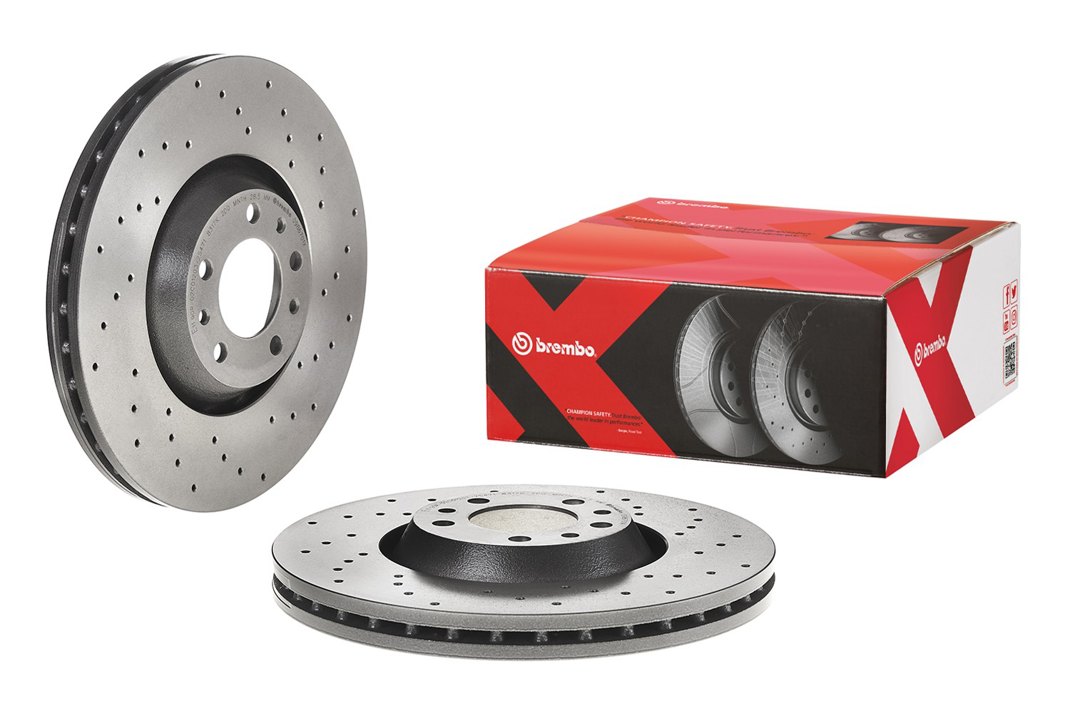 Compre 0986701X Brembo Disco do freio dianteiro