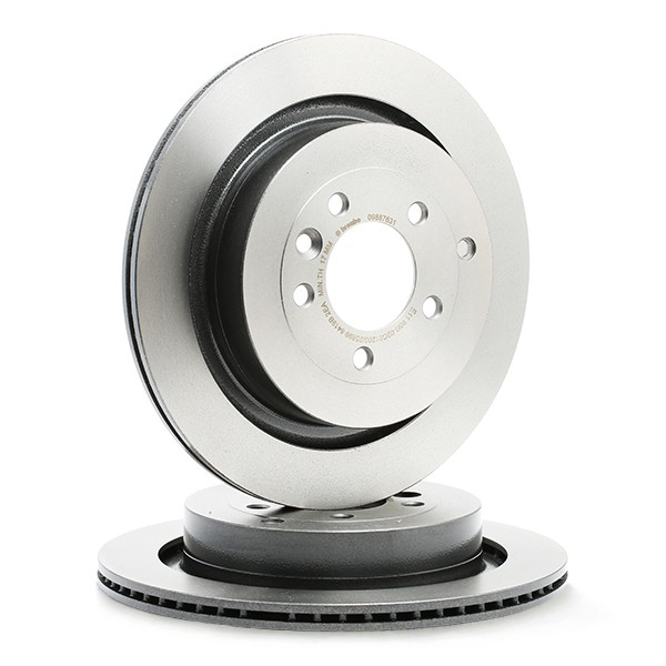 Disco do freio traseiro 09887631 Brembo