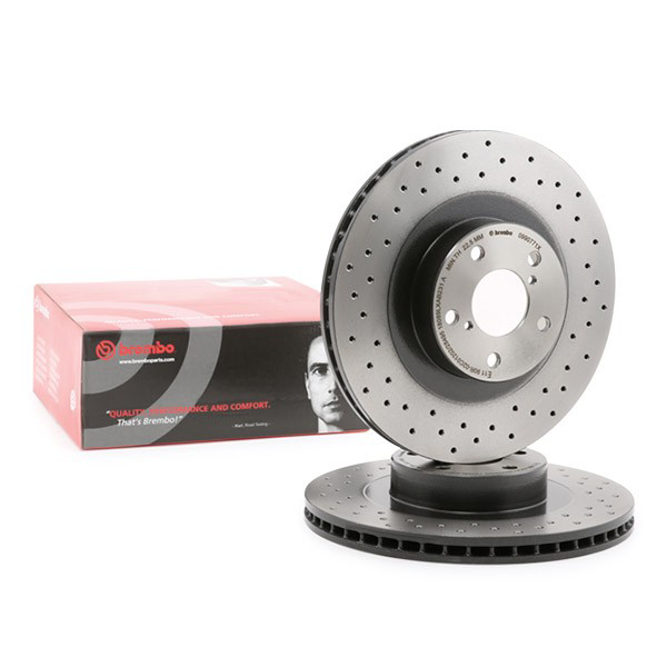 Disco do freio dianteiro Brembo 0990771X