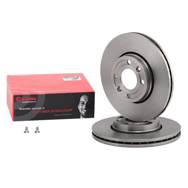 Disco do freio dianteiro 09907810 Brembo