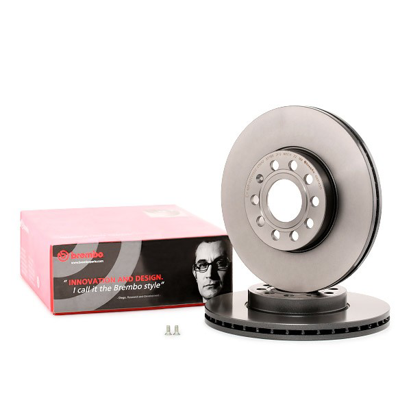 Disco do freio dianteiro 09914511 Brembo