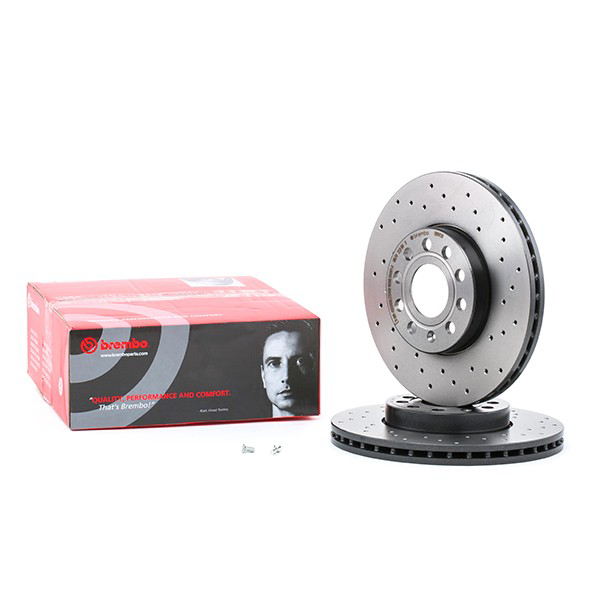 Disco do freio dianteiro 0991451X Brembo