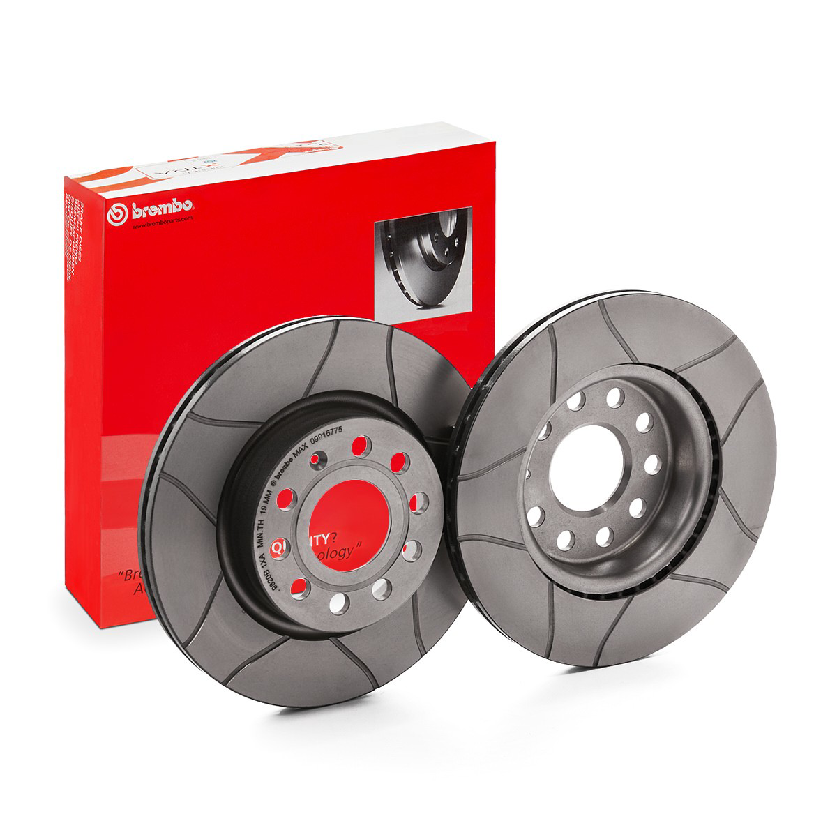 Disco do freio dianteiro 09916775 Brembo
