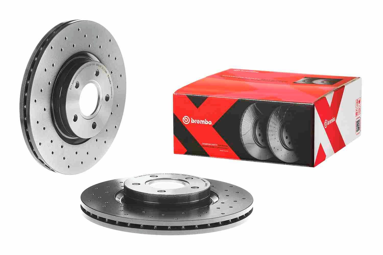 Compre 0994681X Brembo Disco do freio dianteiro