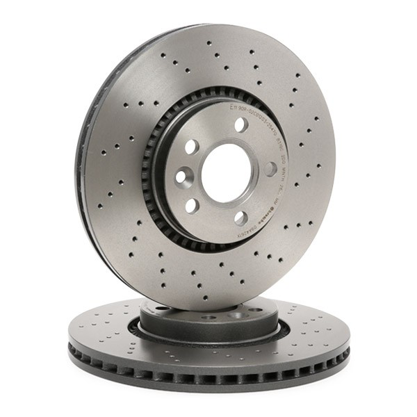 Disco do freio dianteiro Brembo 09A4261X