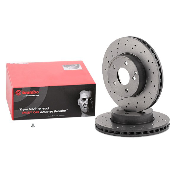 Disco do freio dianteiro 09A61351 Brembo