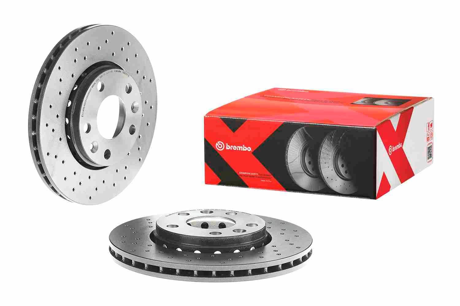 Compre 09A7271X Brembo Disco do freio dianteiro
