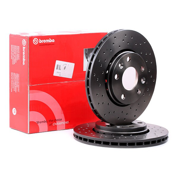Disco do freio dianteiro 09A7271X Brembo