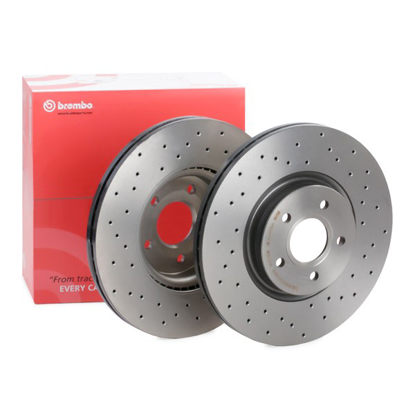 Disco do freio dianteiro Brembo 09A7281X