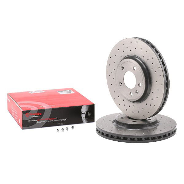 Disco do freio dianteiro Brembo 09A7581X