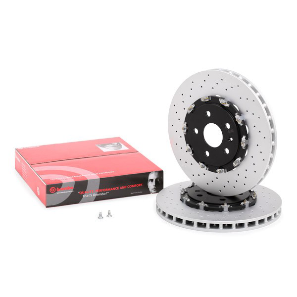 Disco do freio dianteiro 09A80433 Brembo