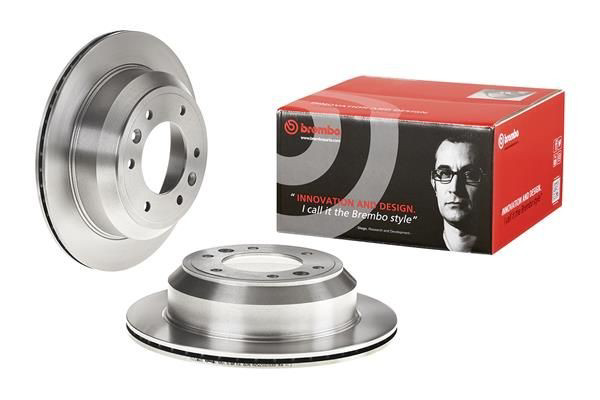 Disco do freio traseiro 09B61210 Brembo