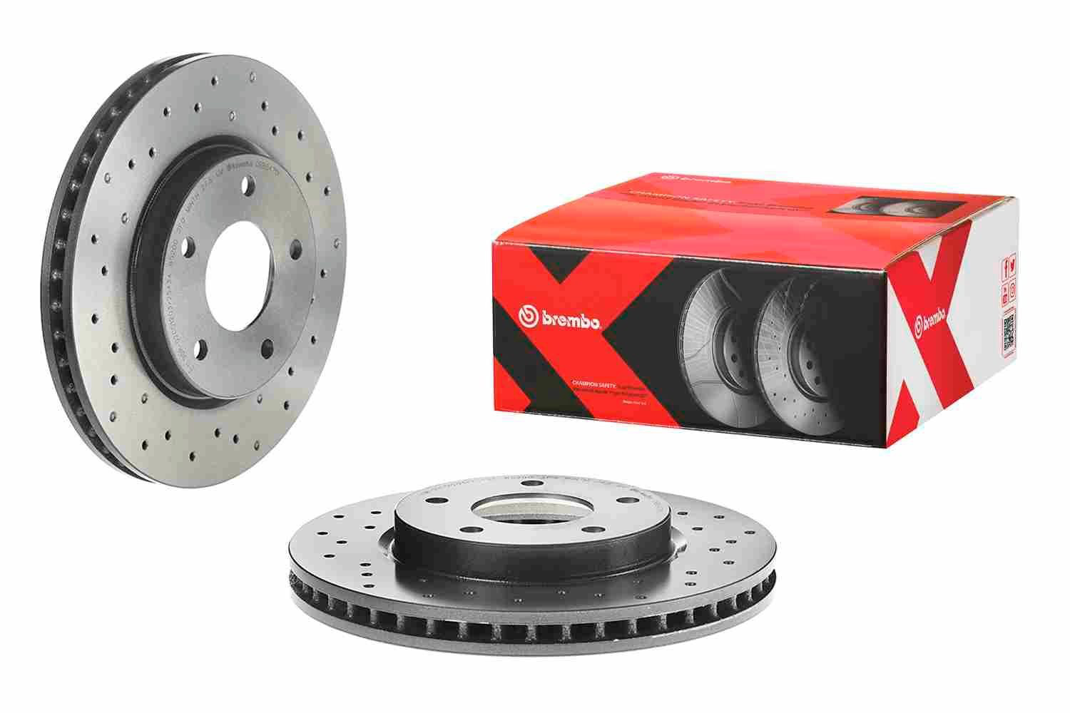 Disco do freio dianteiro Brembo 09B6471X preço, a partir de 43,01 USD