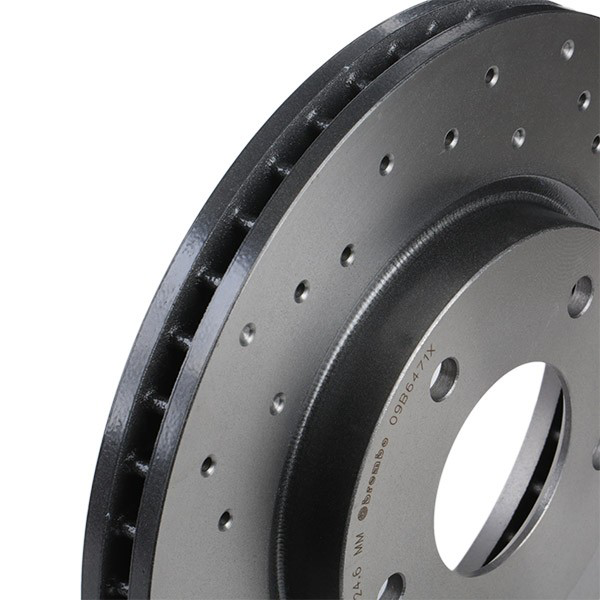 Disco do freio dianteiro 09B6471X Brembo