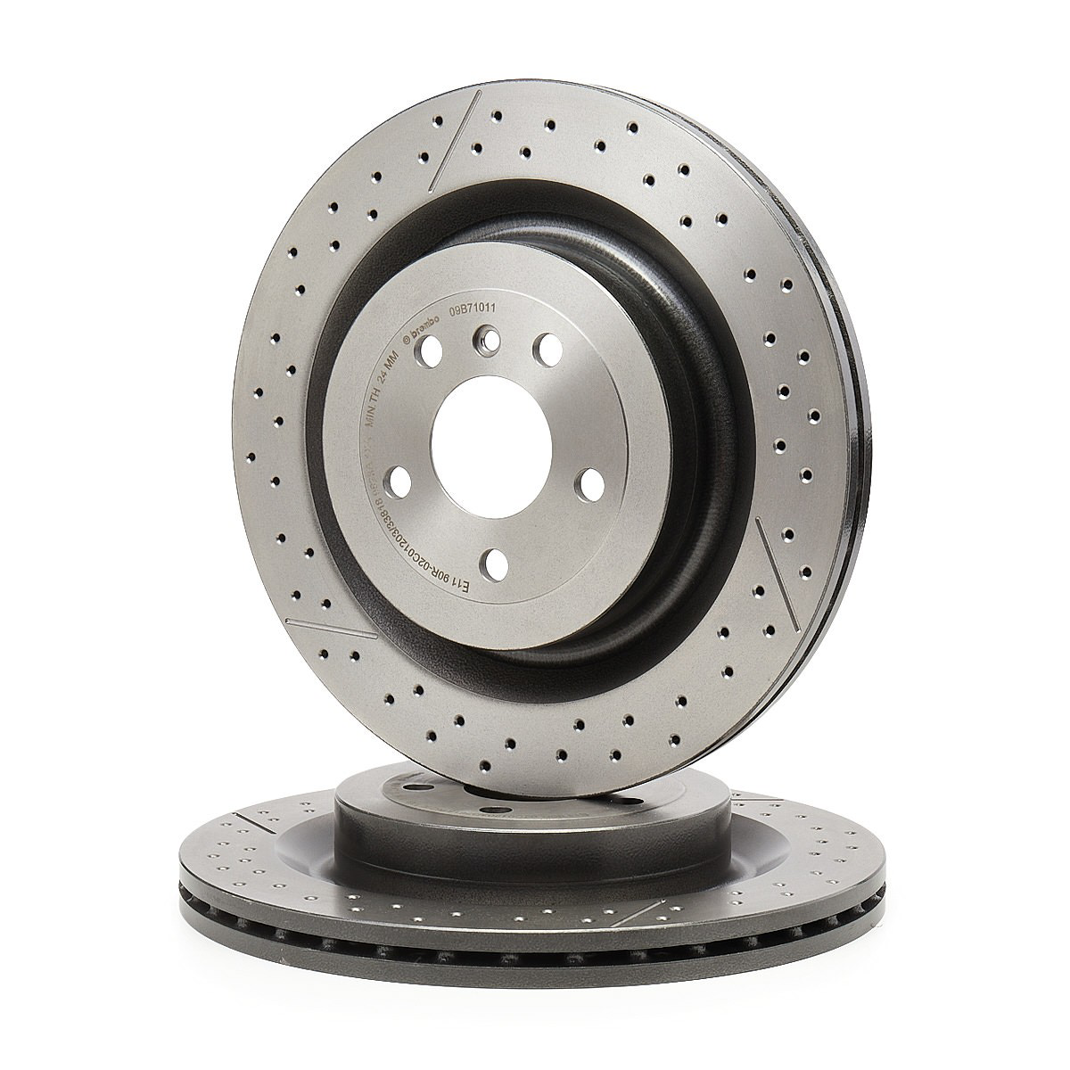 Disco do freio traseiro 09B71011 Brembo