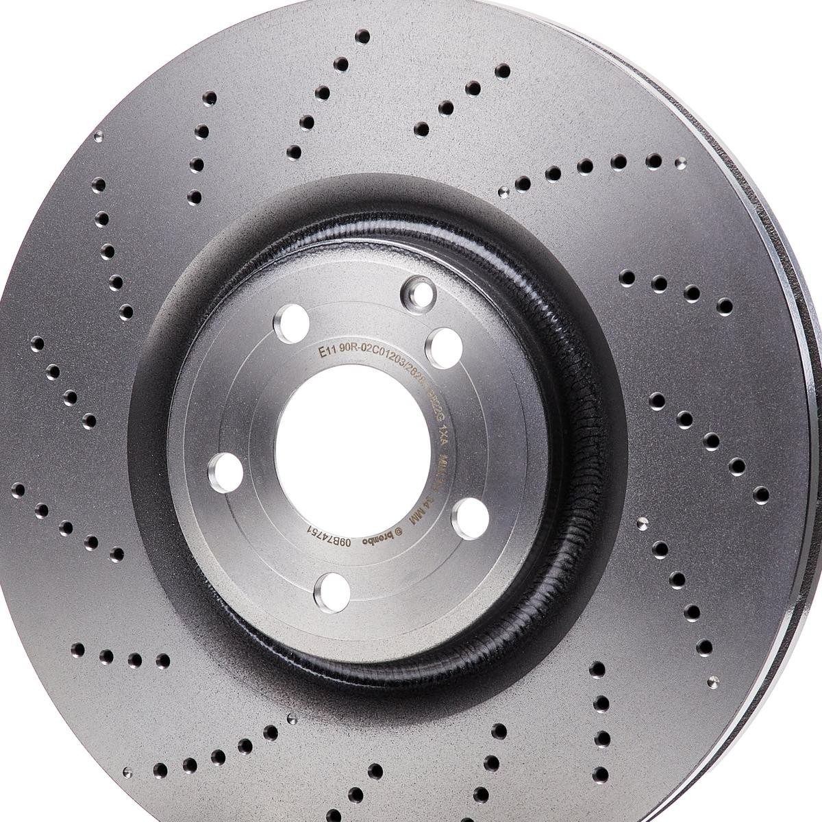 Compre 09B74751 Brembo Disco do freio dianteiro