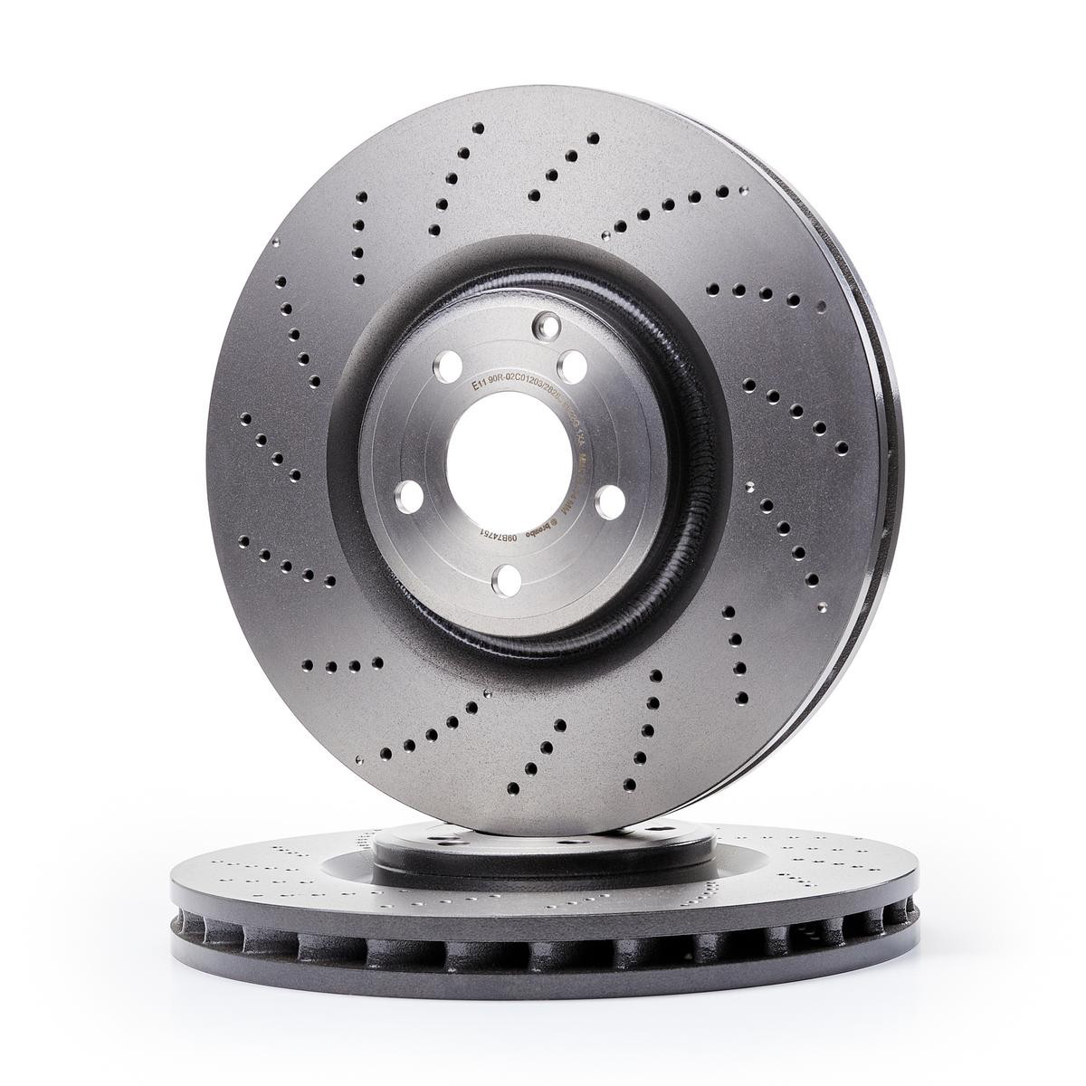 Disco do freio dianteiro Brembo 09B74751