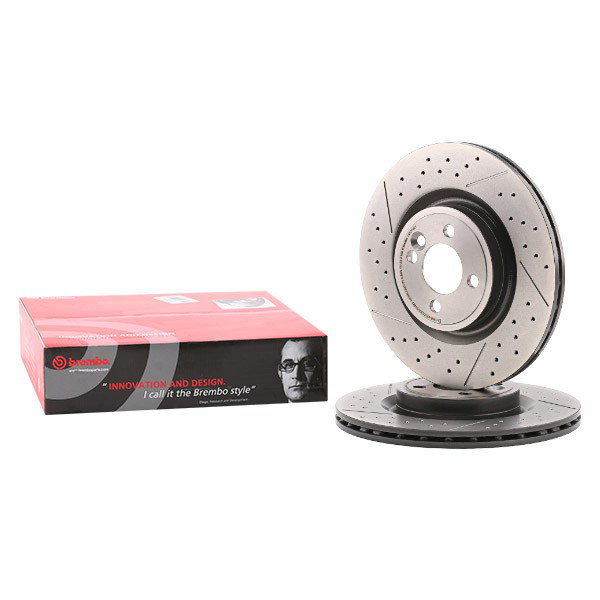 Disco do freio dianteiro 09B75421 Brembo