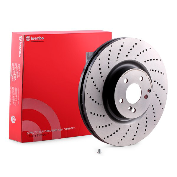 Disco do freio dianteiro 09B76951 Brembo