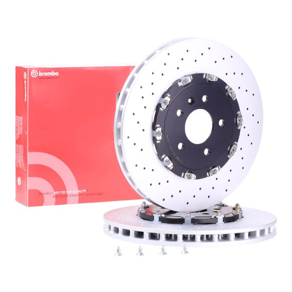 Disco do freio dianteiro 09B78113 Brembo