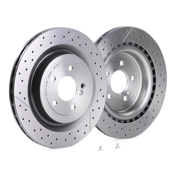 Disco do freio traseiro 09B78811 Brembo