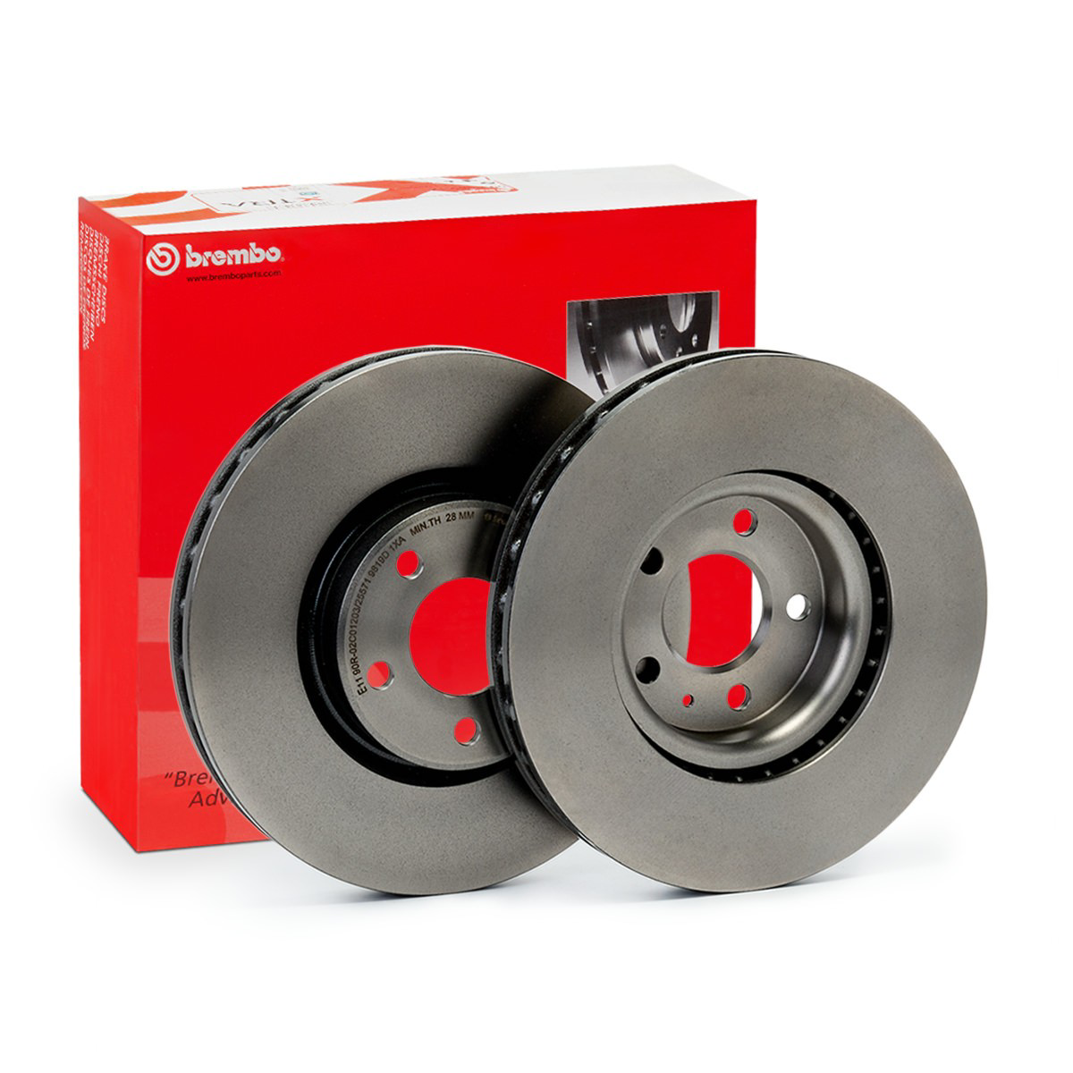 Disco do freio dianteiro 09B82211 Brembo