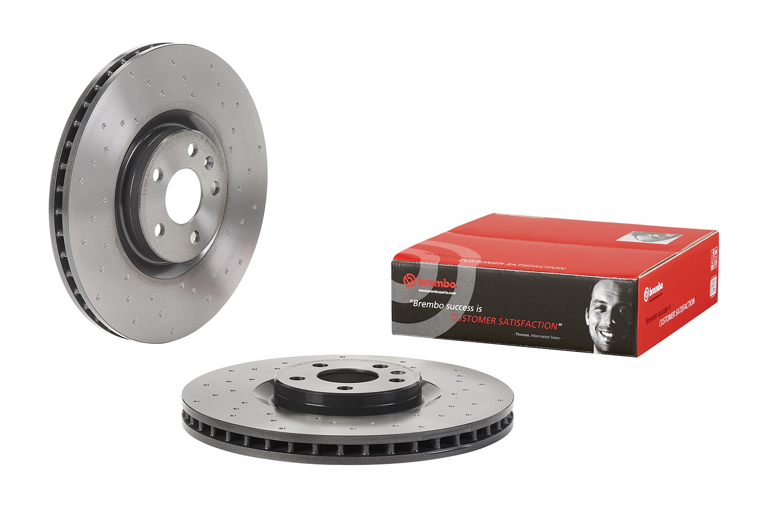 Disco do freio dianteiro 09C9361X Brembo