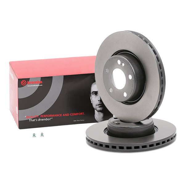 Disco do freio dianteiro 09D52613 Brembo