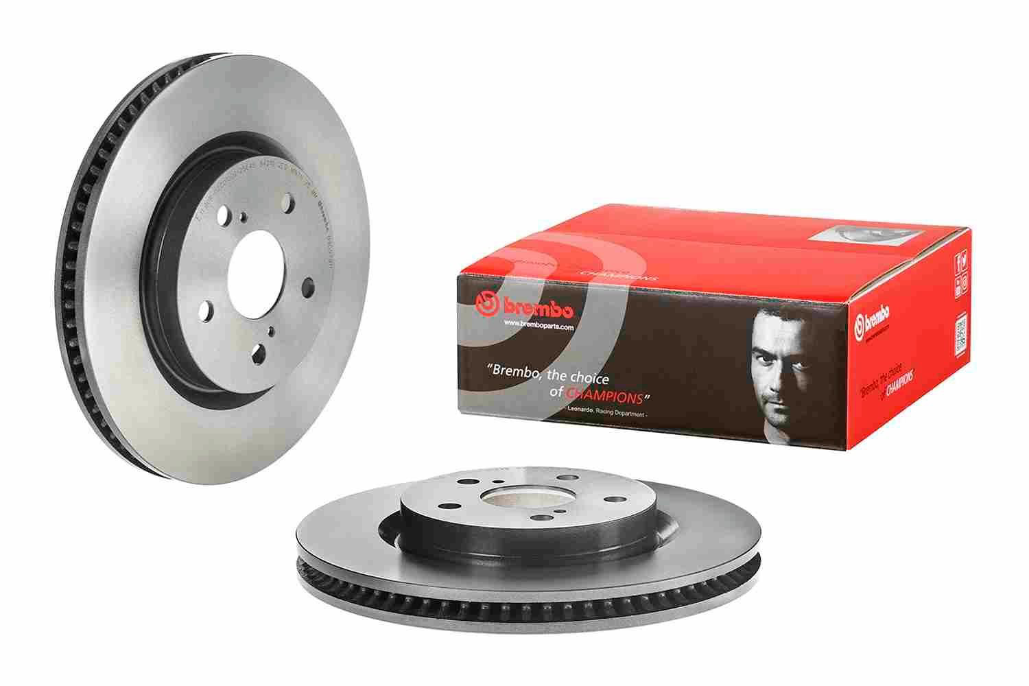 Disco do freio dianteiro Brembo 09D97911