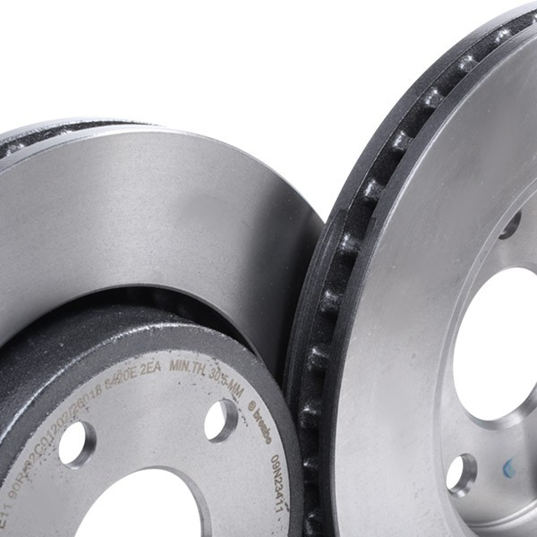 Disco do freio dianteiro 09N23411 Brembo