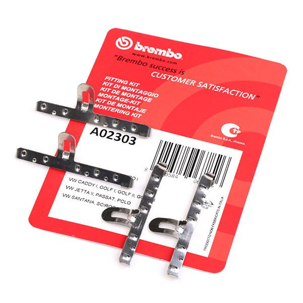 A02303 Brembo Kit de reparação das sapatas do freio
