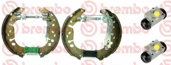 Sapatas do freio traseiras de tambor K59047 Brembo