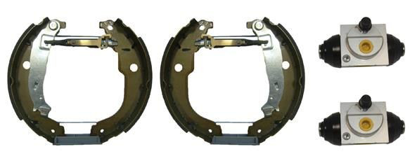Sapatas do freio traseiras de tambor, montadas com cilindros, kit Brembo K61086 preço, a partir de 130,79 USD