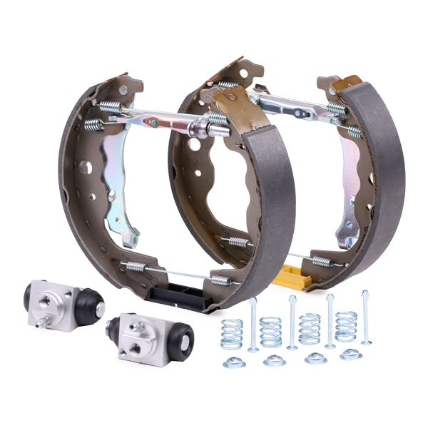 Compre K68077 Brembo Sapatas do freio traseiras de tambor, montadas com cilindros, kit