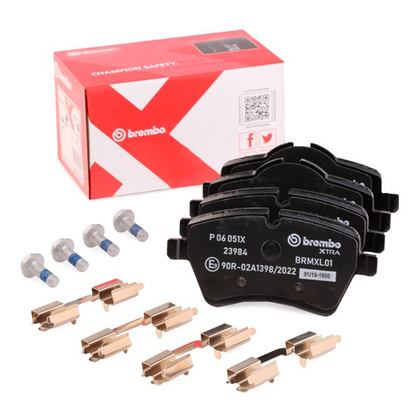 Sapatas do freio dianteiras de disco Brembo P06051X preço, a partir de 39,33 USD