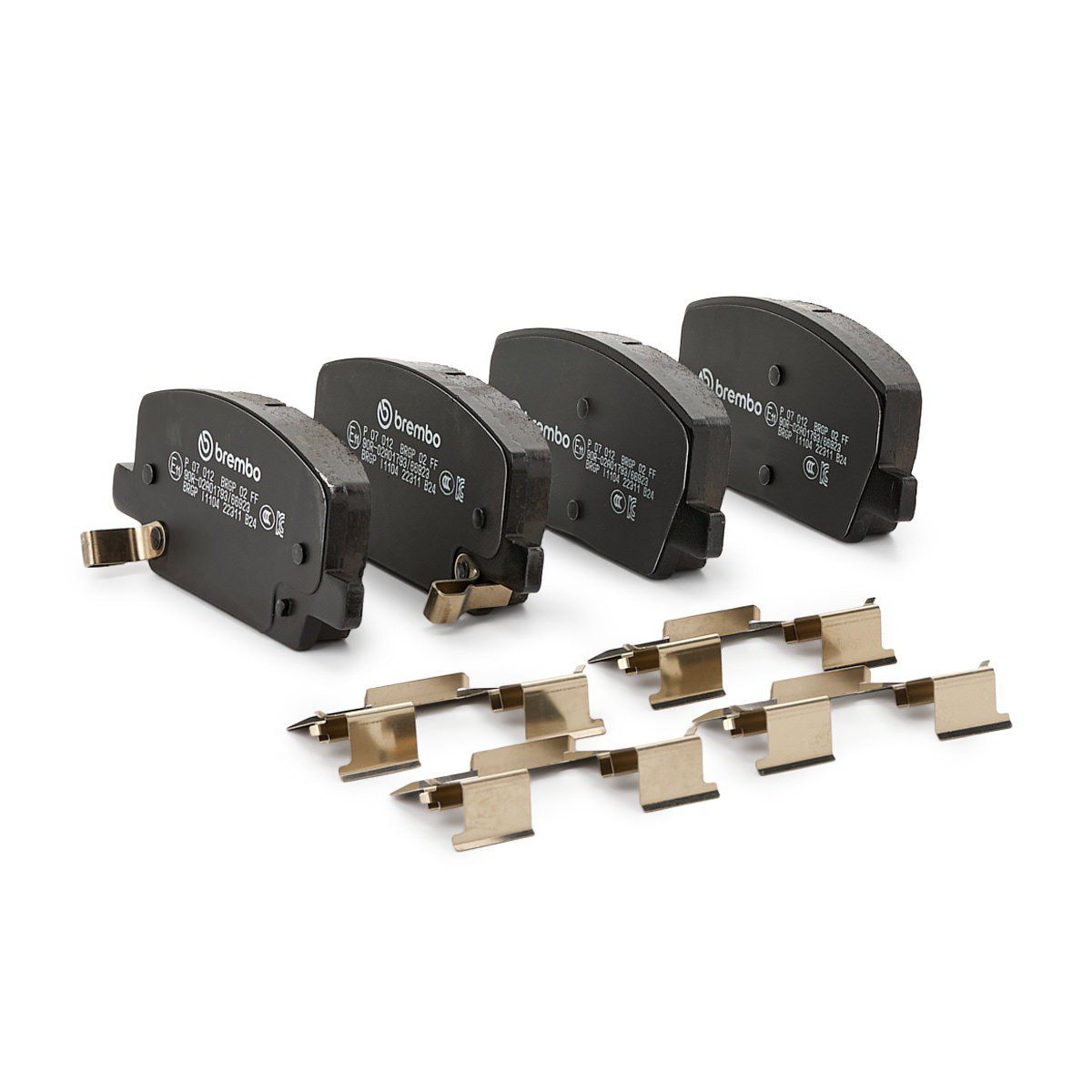 Sapatas do freio dianteiras de disco P07012 Brembo