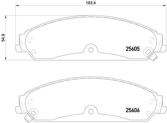 Sapatas do freio dianteiras de disco Brembo P23149 preço, a partir de 50,37 USD