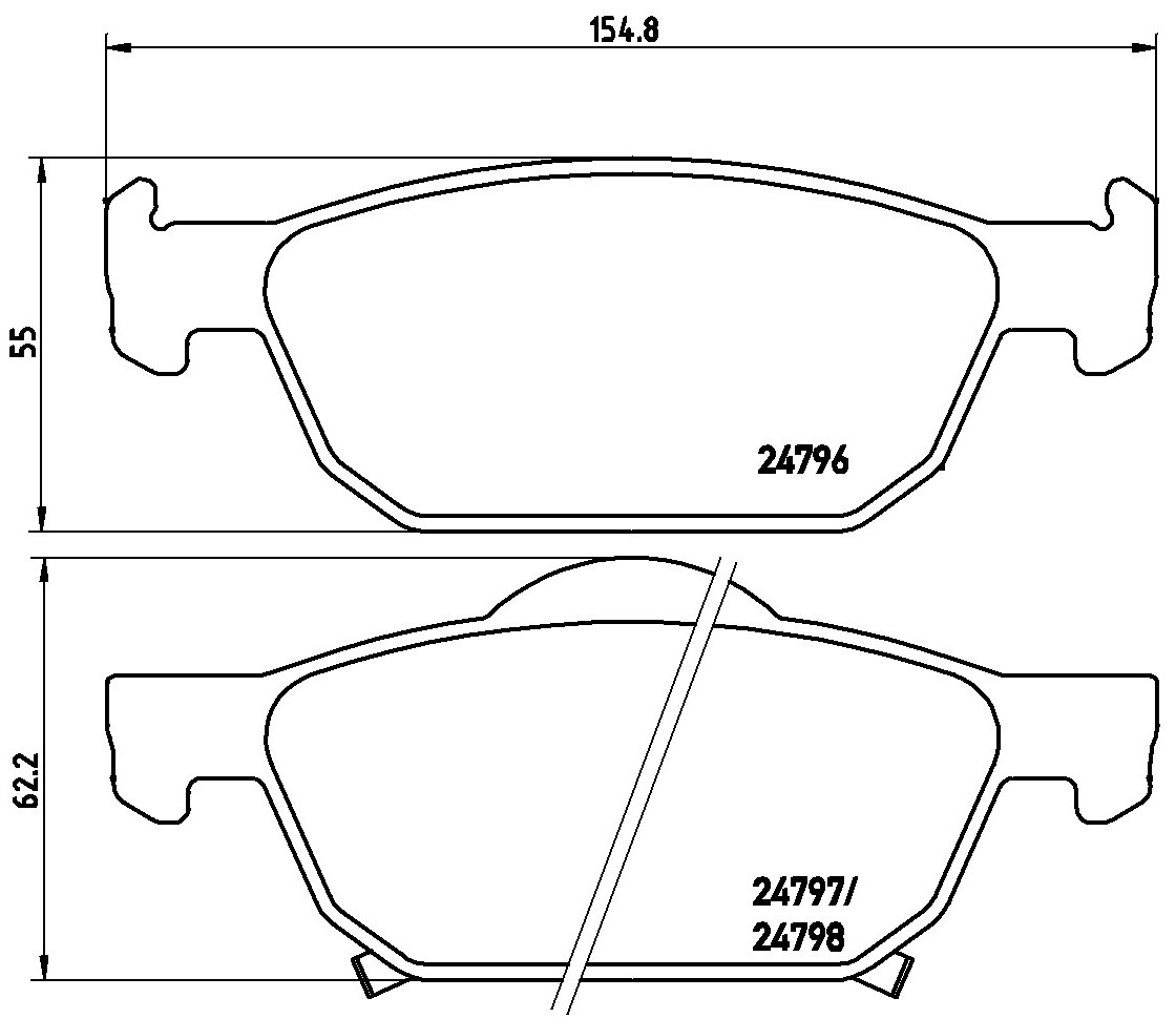 Compre P28044X Brembo Sapatas do freio dianteiras de disco