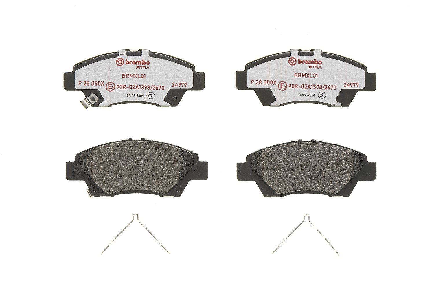 Sapatas do freio dianteiras de disco P28050X Brembo