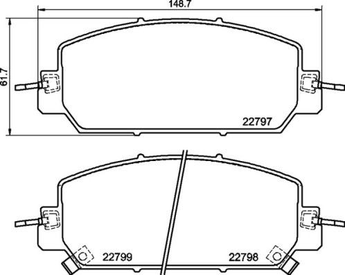 Compre P28098 Brembo Sapatas do freio dianteiras de disco