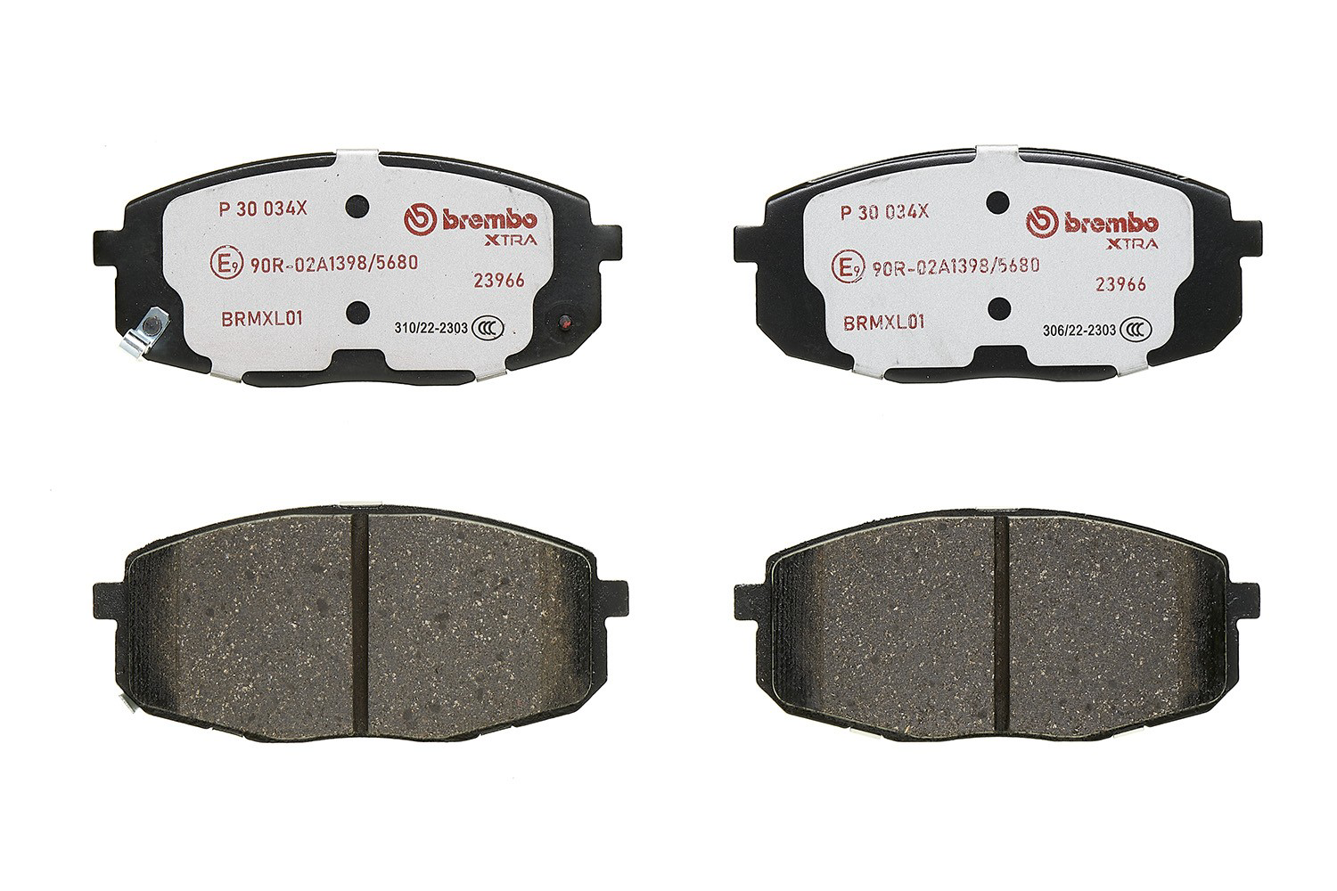 P30034X Brembo Sapatas do freio dianteiras de disco